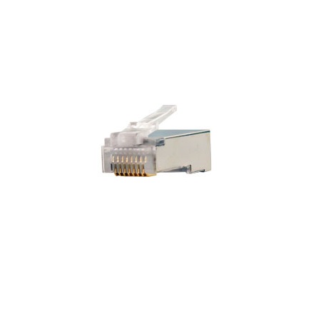 011-017-100 Vertical Cable Cat5e Shielded Plug for Round Solid/Stranded Cable