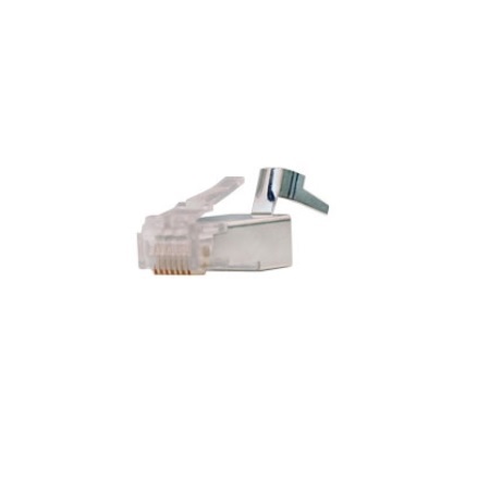 012-021-100 Vertical Cable Cat6A Shielded Plug for Solid Cable (Cat6 and Cat6A)