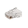 Show product details for 012-025/EZF-100 Vertical Cable Cat6A Feed Through Plug (RJ45 Modular Connector) Unshielded