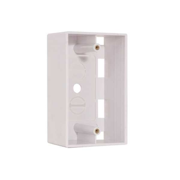 022-117WH/D Vertical Cable 022 Series Surface Mount Junction Box Single Gang - White