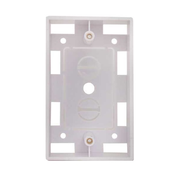 022-118WH Vertical Cable 022 Series Surface Mount Junction Box Single Gang - White