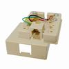 Show product details for 026-148IV Vertical Cable 026-155 Series RJ12 Phone Jack Box - Ivory