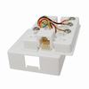 Show product details for 026-155WH Vertical Cable 026-155 Series RJ12 Phone Jack Box - White
