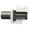 037-319WH/3G Vertical Cable F-81 Keystone Insert - White