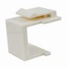 Show product details for 037-325AL Vertical Cable 037 Series Blank Keystone Insert - Almond