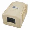 Show product details for 038-356IV Vertical Cable 038 Series Surface Mount Box w/ 1-Port CAT6 RJ45 Jack