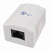 Show product details for 038-357WH Vertical Cable 038 Series Surface Mount Box w/ 1-Port CAT6 RJ45 Jack