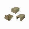 Show product details for 039-357IV/D Vertical Cable 039 Series 1 Port Surface Mount Box W/Dust Cover UL - Ivory
