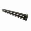 Show product details for 042-C6A/24 Vertical Cable Cat6A Shielded 24 Port Krone Type 19" 1U Rack Mountable Patch Panel