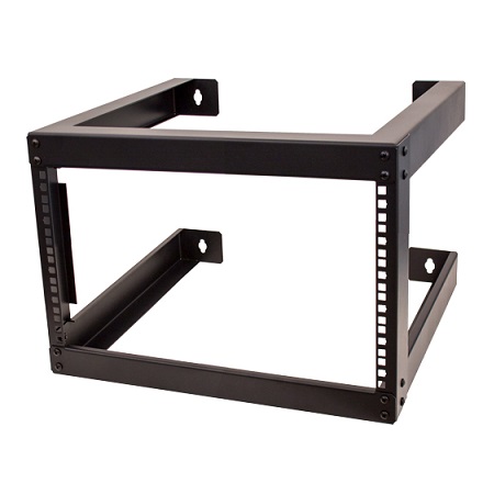 047-WFJ-0653 Vertical Cable 6U Open Wall Mount Rack 18" Depth