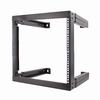 047-WFM-0926 Vertical Cable 9U Open Wall Mount Rack 18"-30" Adjustable Depth