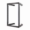 Show product details for 047-WFM-1626 Vertical Cable 16U Open Wall Mount Rack 18"-30" Adjustable Depth
