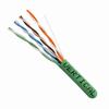 Show product details for 054-446GR Vertical Cable 054-446 Series 24 AWG 4 Unshielded Twisted Pair Solid Bare Copper CMR Non-Plenum Cat5e Cable - 1000' Pull Box - Green
