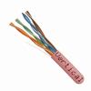 Show product details for 055-461/P/PK Vertical Cable 055-461 Series 24 AWG 8 Unshielded Twisted Pair Solid Bare Copper CMP Plenum Cat5e Cable - 1000' Pull Box - Pink