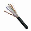Show product details for 060-610/U/BK Vertical Cable 060-610 Series 23 AWG 4 Unshielded Twisted Pair Solid Bare Copper CMR Non-Plenum Cat6 Cable - 1000' Pull Box - Black