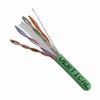 Show product details for 060-614/U/GR Vertical Cable 060-614 Series 23 AWG 4 Unshielded Twisted Pair Solid Bare Copper CMR Non-Plenum Cat6 Cable - 1000' Pull Box - Green