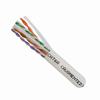 Show product details for 065-308/A/P/WH Vertical Cable 23 AWG 4 Unshielded Twisted Pair Solid Bare Copper CMP Plenum Cat6A Cable - 1000' Spool - White