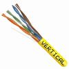 Show product details for 066-996/P/PR Vertical Cable 066-900 Series 23 AWG Unshielded Twisted Pair Solid Bare Copper CMP Plenum Cat6 Cable - 1000' Pull Box - Purple