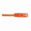 Show product details for 092-583/1OR Vertical Cable 24 AWG 4 Unshielded Twisted Pair Stranded Bare Copper CM Non-Plenum Cat5e Cable - 1ft Patch Cord - Orange