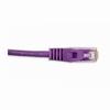 Show product details for 092-584/1PR Vertical Cable 24 AWG 4 Unshielded Twisted Pair Stranded Bare Copper CM Non-Plenum Cat5e Cable - 1ft Patch Cord - Purple