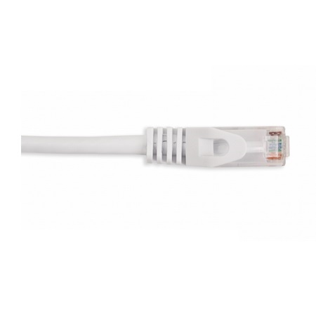 092-586/1WH Vertical Cable 24 AWG 4 Unshielded Twisted Pair Stranded Bare Copper CM Non-Plenum Cat5e Cable - 1ft Patch Cord - White