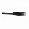 Show product details for 092-597/3BK Vertical Cable 24 AWG 4 Unshielded Twisted Pair Stranded Bare Copper CM Non-Plenum Cat5e Cable - 3ft Patch Cord - Black