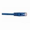 Show product details for 092-607/5BL Vertical Cable 24 AWG 4 Unshielded Twisted Pair Stranded Bare Copper CM Non-Plenum Cat5e Cable - 5ft Patch Cord - Blue