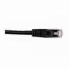 Show product details for 092-615/7BK Vertical Cable 24 AWG 4 Unshielded Twisted Pair Stranded Bare Copper CM Non-Plenum Cat5e Cable - 7ft Patch Cord - Black
