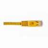 Show product details for 092-623/7YL Vertical Cable 24 AWG 4 Unshielded Twisted Pair Stranded Bare Copper CM Non-Plenum Cat5e Cable - 7ft Patch Cord - Yellow
