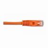 Show product details for 092-628/10OR Vertical Cable 24 AWG 4 Unshielded Twisted Pair Stranded Bare Copper CM Non-Plenum Cat5e Cable - 10ft Patch Cord - Orange