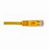 Show product details for 092-641/14YL Vertical Cable 24 AWG 4 Unshielded Twisted Pair Stranded Bare Copper CM Non-Plenum Cat5e Cable - 14ft Patch Cord - Yellow