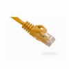 Show product details for 094-803/1YL Vertical Cable 24 AWG 4 Unshielded Twisted Pair Stranded Bare Copper CM Non-Plenum Cat6 Cable - 1ft Patch Cord - Yellow