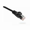 Show product details for 094-804/2BK Vertical Cable 24 AWG 4 Unshielded Twisted Pair Stranded Bare Copper CM Non-Plenum Cat6 Cable - 2ft Patch Cord - Black