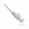 Show product details for 094-847/10WH Vertical Cable 24 AWG 4 Unshielded Twisted Pair Stranded Bare Copper CM Non-Plenum Cat6 Cable - 10ft Patch Cord - White