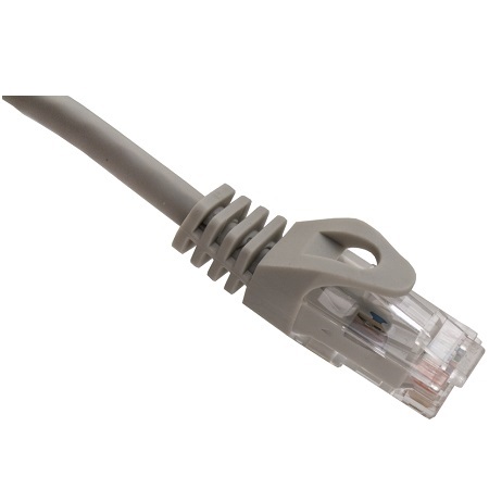 094-879/50GY Vertical Cable 24 AWG 4 Unshielded Twisted Pair Stranded Bare Copper CM Non-Plenum Cat6 Cable 50ft Patch Cord - Gray