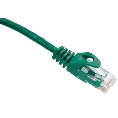 094-896/100GR Vertical Cable 24 AWG 4 Unshielded Twisted Pair Stranded Bare Copper CM Non-Plenum Cat6 Cable 100ft Patch Cord - Green