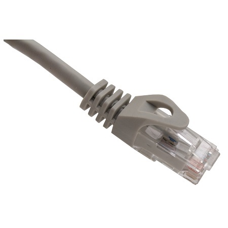 094-897/100GY Vertical Cable 24 AWG 4 Unshielded Twisted Pair Stranded Bare Copper CM Non-Plenum Cat6 Cable 100ft Patch Cord - Gray