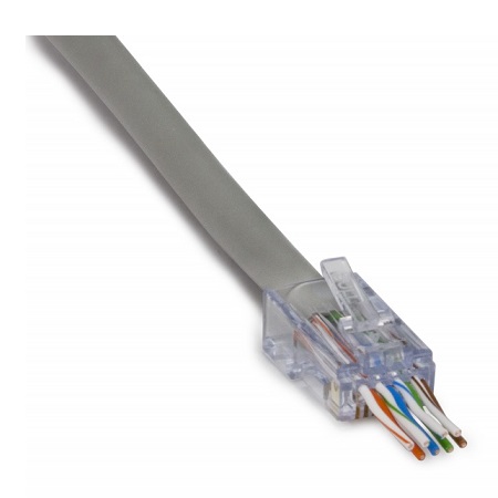 100018C Platinum Tools ezEX44 ezEX-RJ45 Unshielded Cat6/Cat6A Connector - 10 Pack