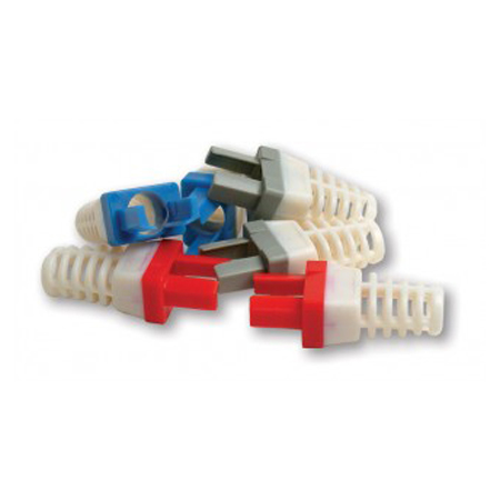 100030B-C Platinum Tools Strain Relief for Cat6 - Blue - 50 Pack