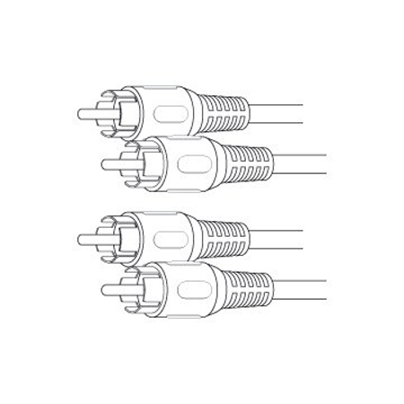 110014 Vanco Cable Dual RCA Plugs Gold 6ft