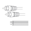 Show product details for 110031 Vanco Cable Speaker 24GA RCA Plug/RCA Plug 40ft