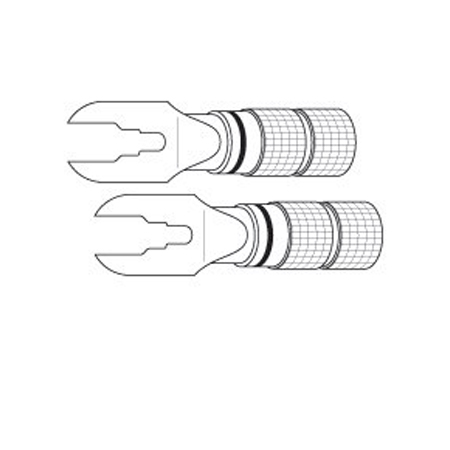 110032X Vanco Connector Spade Crimp Gold