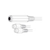 110126X Vanco Adapter 1/4" Stereo Jack to 2-RCA Jack