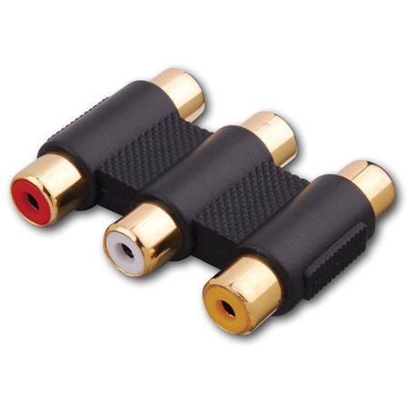 110203 Vanco Triple RCA Composite Audio/Video Coupler