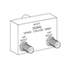 Show product details for 120023X Vanco Transformer Combin UHF/VHF 75 Ohm Gold