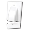 Show product details for 120615X Vanco Wall Plate Bulk Cable Hinged 1 Gang Almond