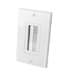 Show product details for 120817X Vanco Wall Plates Bulk Cable Brush 1 Gang White