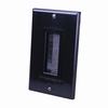 Show product details for 120818X Vanco Wall Plates Bulk Cable Brush 1 Gang Black