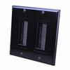 Show product details for 120828X Vanco Wall Plates Bulk Cable Brush 2 Gang Black