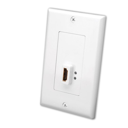 Vanco Slim Line HDMI Decor Wall Plate with Extender